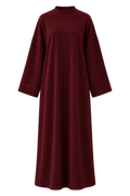 Sukoon Oversized Shirt Dress - Merlot
