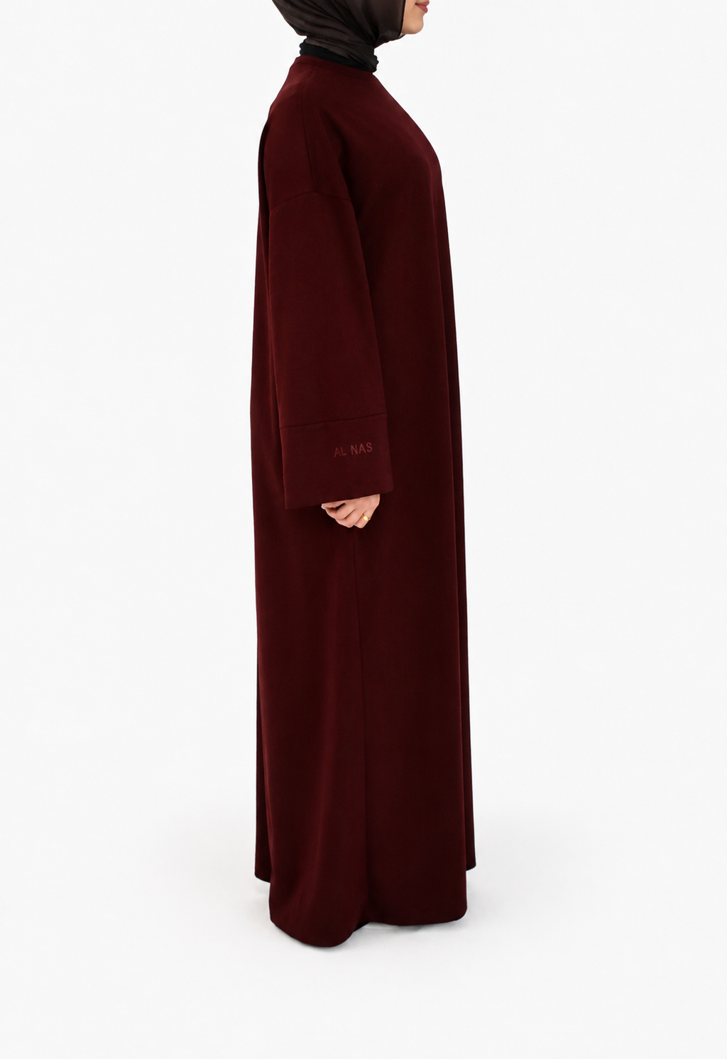 Sukoon Oversized Shirt Dress - Merlot