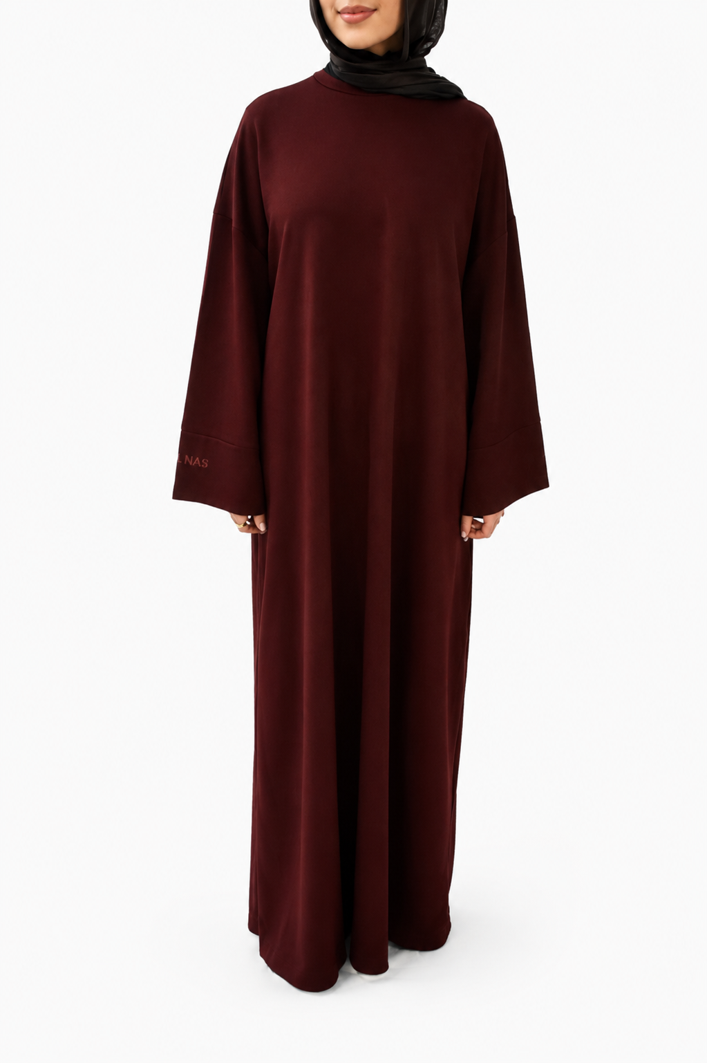 Sukoon Oversized Shirt Dress - Merlot
